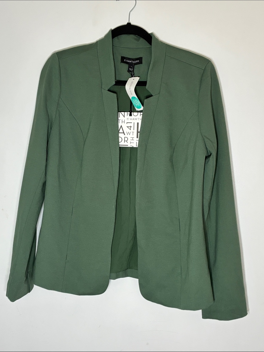 41 Hawthorne Stitch Fix Olive Ponte Blazer NWT Women’s Large